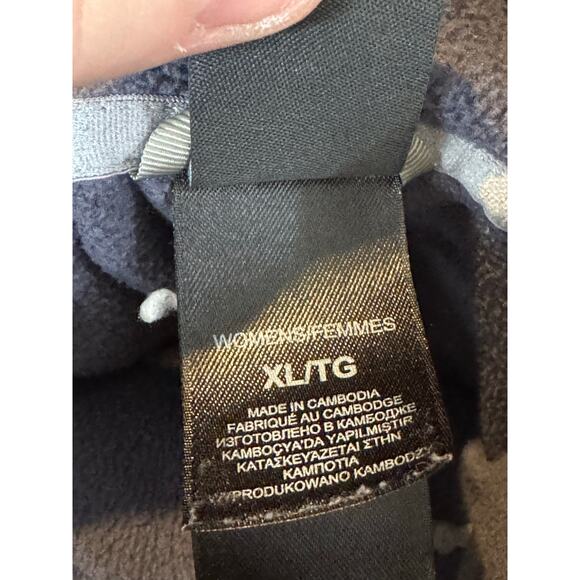 Women's North Face Quarter Zip Fleece. Size XL.   Grey Blue color - Picture 4 of 8